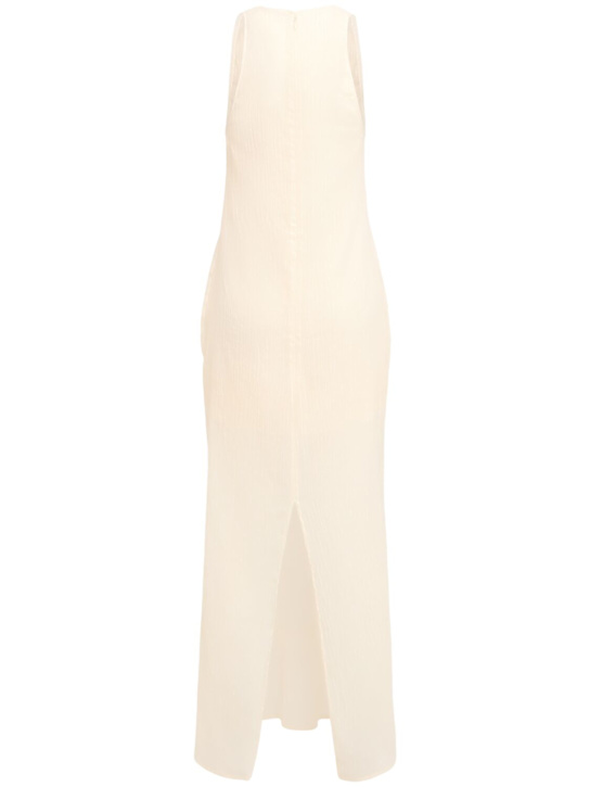Toteme: Robe longue en coton mélangé froissé