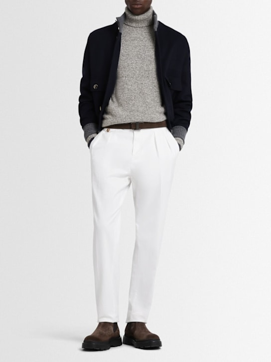 Brunello Cucinelli: Rollkragenpullover aus Alpakmischstrick