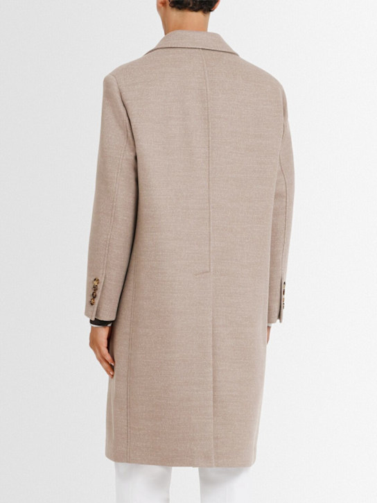 Brunello Cucinelli: Einreihiger Mantel aus Wollmischung