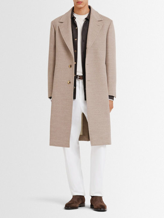 Brunello Cucinelli - Einreihiger Mantel aus Wollmischung