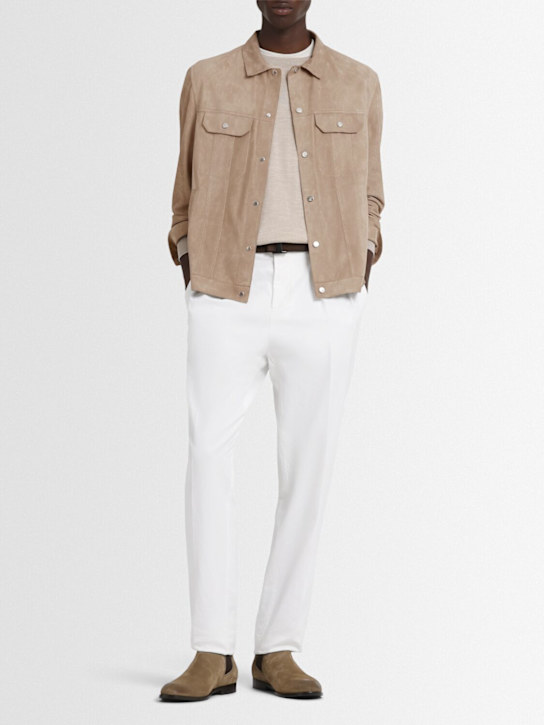 Brunello Cucinelli: Hemdjacke aus Leder