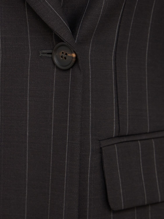 Brunello Cucinelli: Pinstripe wool suit-type blazer