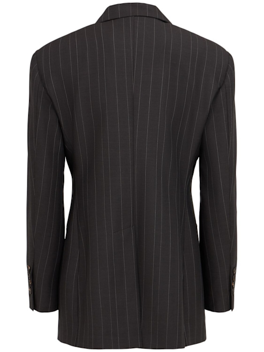 Brunello Cucinelli: Pinstripe wool suit-type blazer
