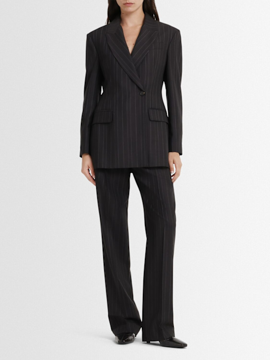 Brunello Cucinelli - Blazer en laine à fines rayures