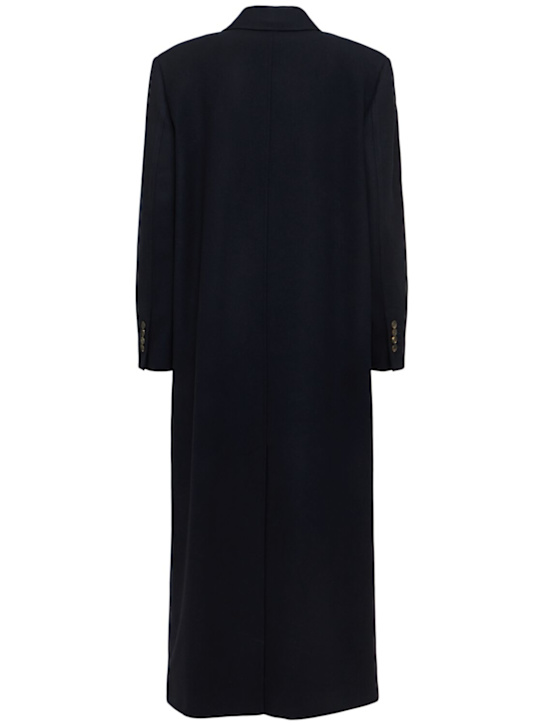 Brunello Cucinelli: Double breast compact wool blend coat