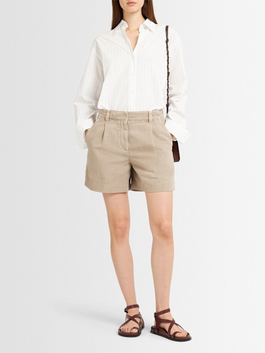 Brunello Cucinelli - Cotton blend Bermuda shorts