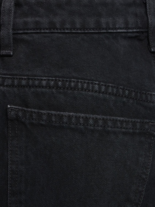 Khaite: Jeans rectos con cintura alta