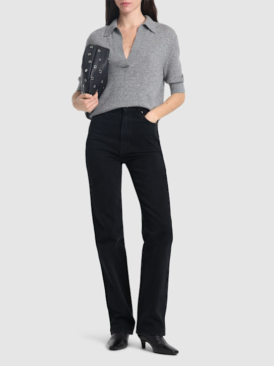 Khaite - Danielle high rise straight jeans