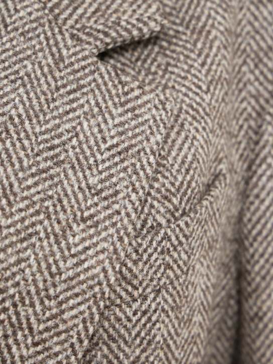 Brunello Cucinelli: Blazer in misto lana con cintura