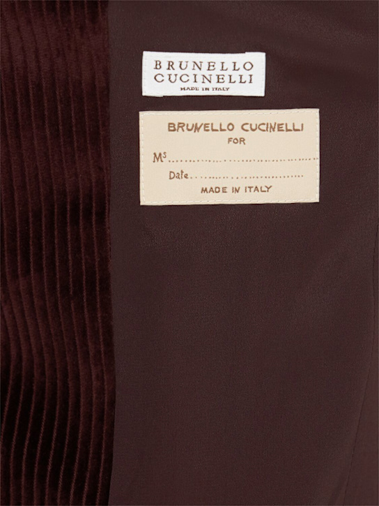 Brunello Cucinelli: Blazer doppiopetto in millerighe