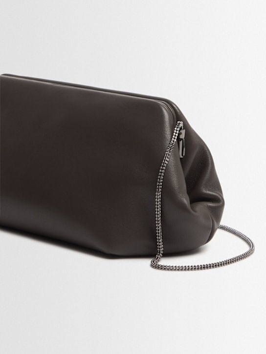 Brunello Cucinelli: Pochette en cuir nappa brillant