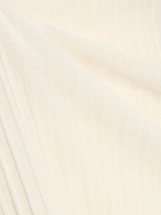 Loulou De Saison: Robe longue fendue sans manches en maille Ada