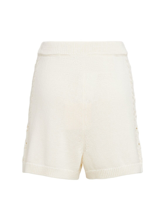 Loulou De Saison: Bestickte Strickshorts „Andel“