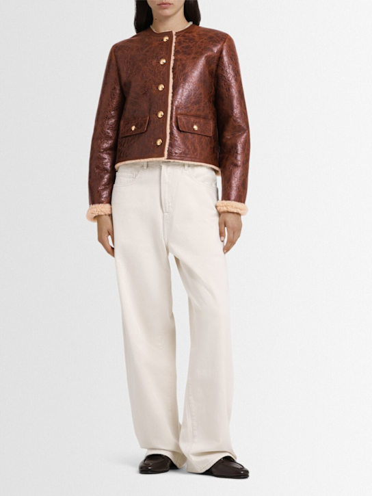 Nili Lotan - Manteau court en shearling Zanie