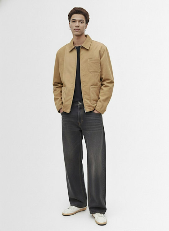 Golden Goose - Veste rembourrée coton mélangé à rayures Journey