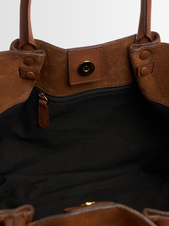 DeMellier: Borsa The Midi New York in camoscio
