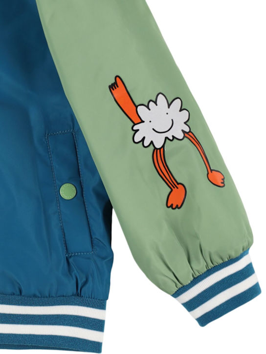 Stella McCartney Kids: Bomber in nylon con patch