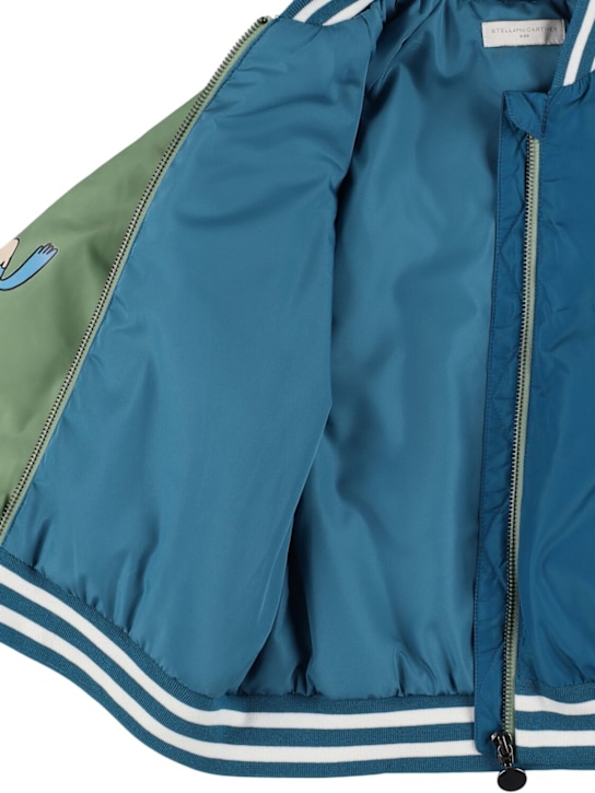 Stella McCartney Kids: Bomber in nylon con patch