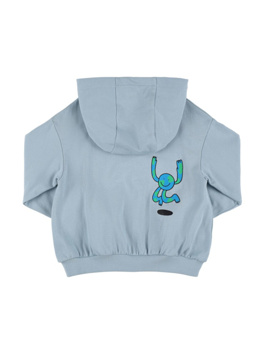 Stella McCartney Kids: Felpa in cotone stampato con zip