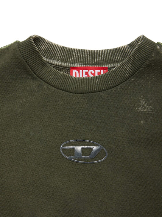 Diesel Kids - Cotton sweatshirt w/logo
