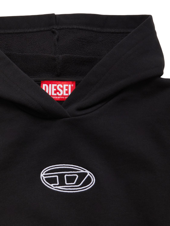 Diesel Kids - Hooded cotton sweatshirt