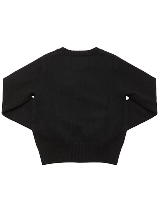 Diesel Kids: Pull-over en maille de laine mélangée