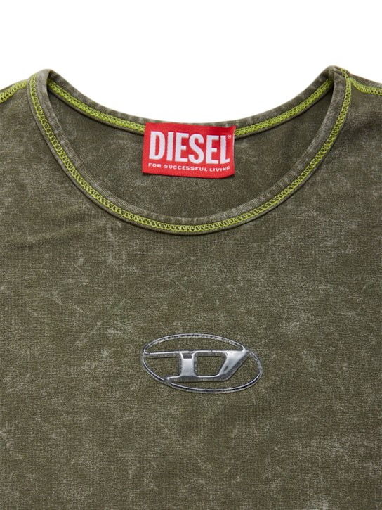 Diesel Kids: T-Shirt aus Baumwolljersey mit Logo