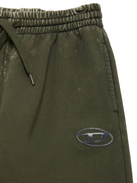 Diesel Kids - Pantaloni in felpa di cotone con logo