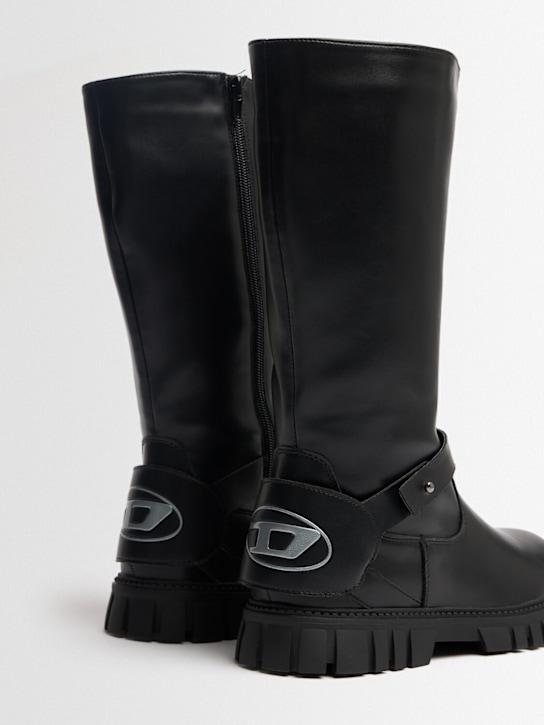 Diesel Kids: Leather & synthetic boots