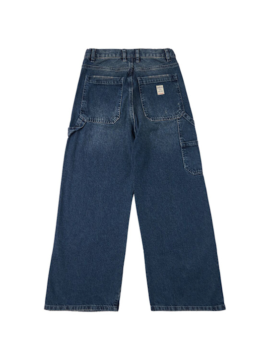 Diesel Kids: Washed denim straight jeans