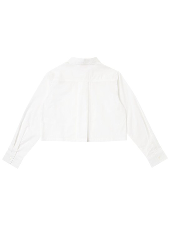 Diesel Kids: Cropped cotton shirt