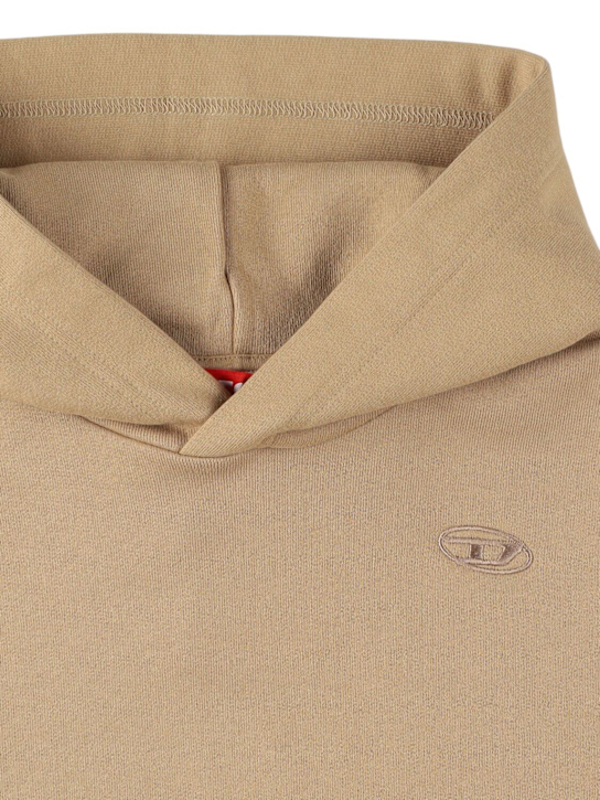 Diesel Kids - Sweat-shirt en coton à logo à capuche
