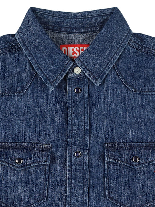 Diesel Kids - Camicia in cotone chambray