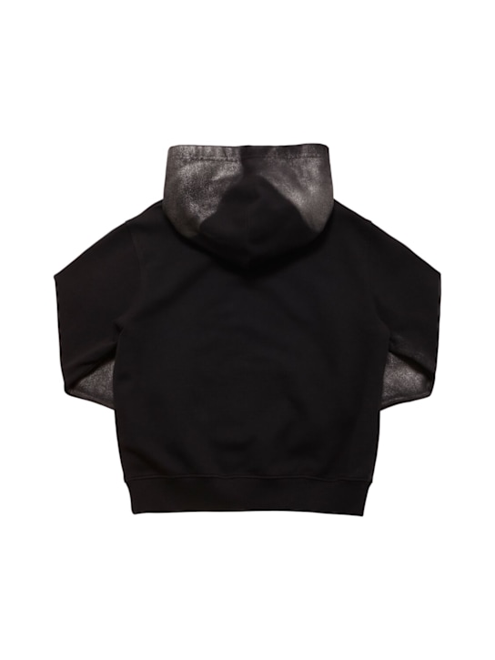 Diesel Kids: Cotton sweatshirt hoodie w/logo