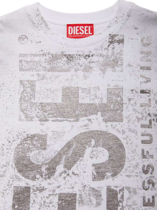 Diesel Kids - Sweat-shirt en coton à capuche