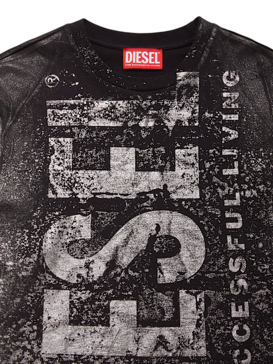 Diesel Kids - Sweat-shirt en coton à capuche
