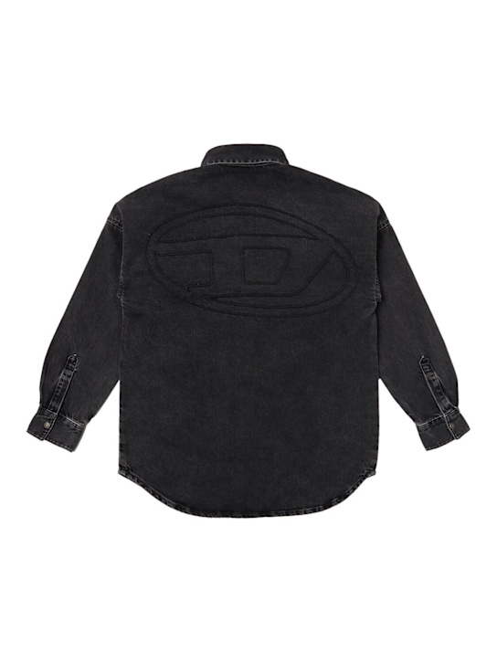 Diesel Kids: Cotton denim shirt