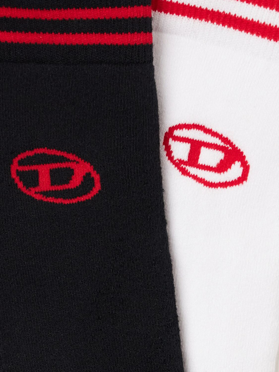 Diesel Kids: 2-pack of cotton blend socks