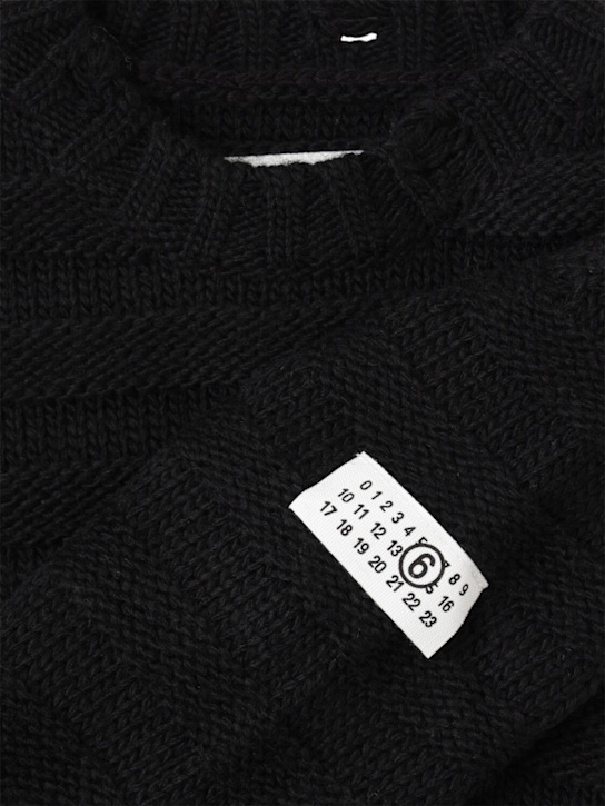 MM6 Maison Margiela - Wool blend knit sweater