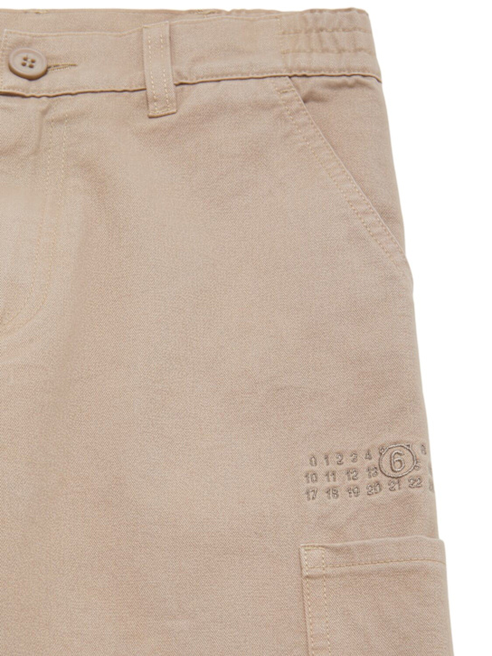 MM6 Maison Margiela: Pantalones cargo de gabardina de algodón