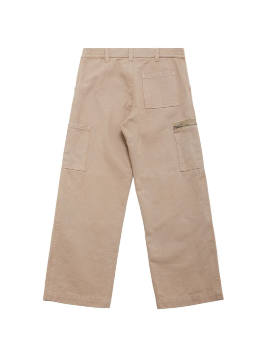MM6 Maison Margiela: Pantalones cargo de gabardina de algodón