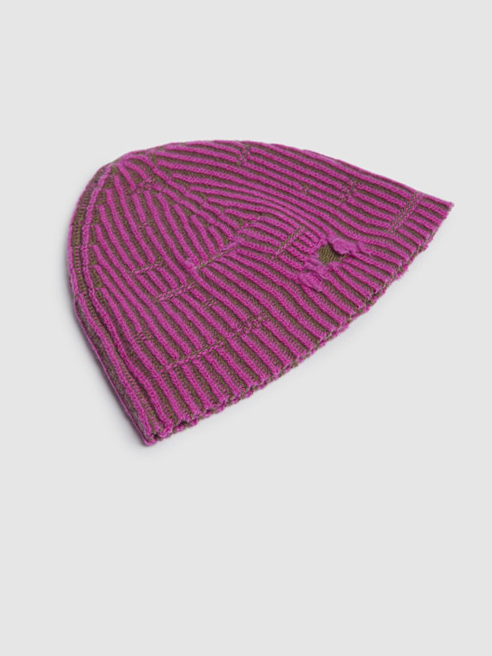 MM6 Maison Margiela: Bonnet en maille de laine