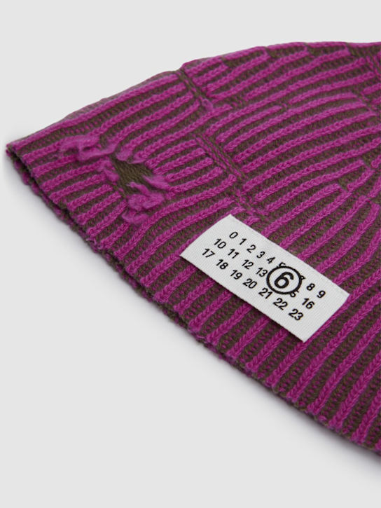 MM6 Maison Margiela - Cappello beanie in maglia di lana