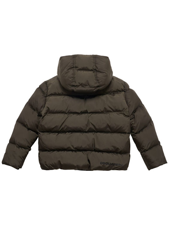 Dsquared2: Hooded nylon puffer jacket