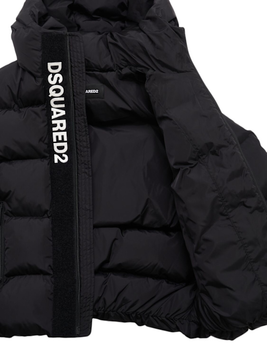 Dsquared2: Hooded nylon puffer jacket