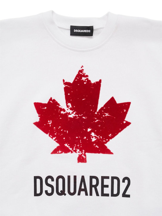 Dsquared2 - Felpa in cotone stampato