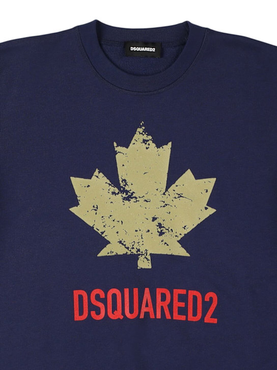 Dsquared2 - Felpa in cotone stampato