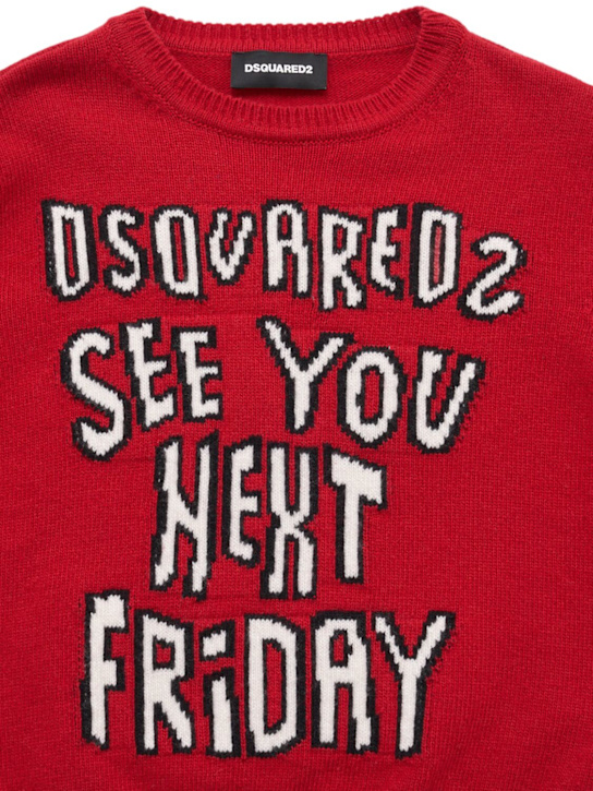 Dsquared2 - Suéter de algodón con cuello redondo