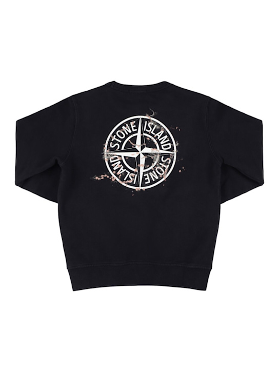 Stone Island Junior: Felpa in cotone organico