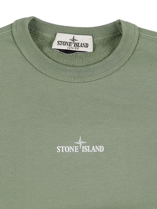 Stone Island Junior - Sweat-shirt en coton biologique